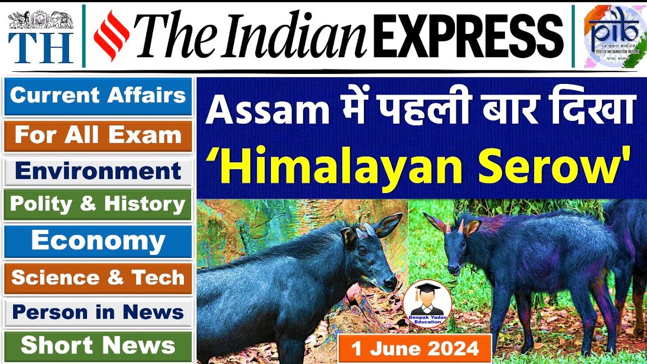 1 June 2024 Indian Express Newspaper Analysis | 1 June Daily Current ...