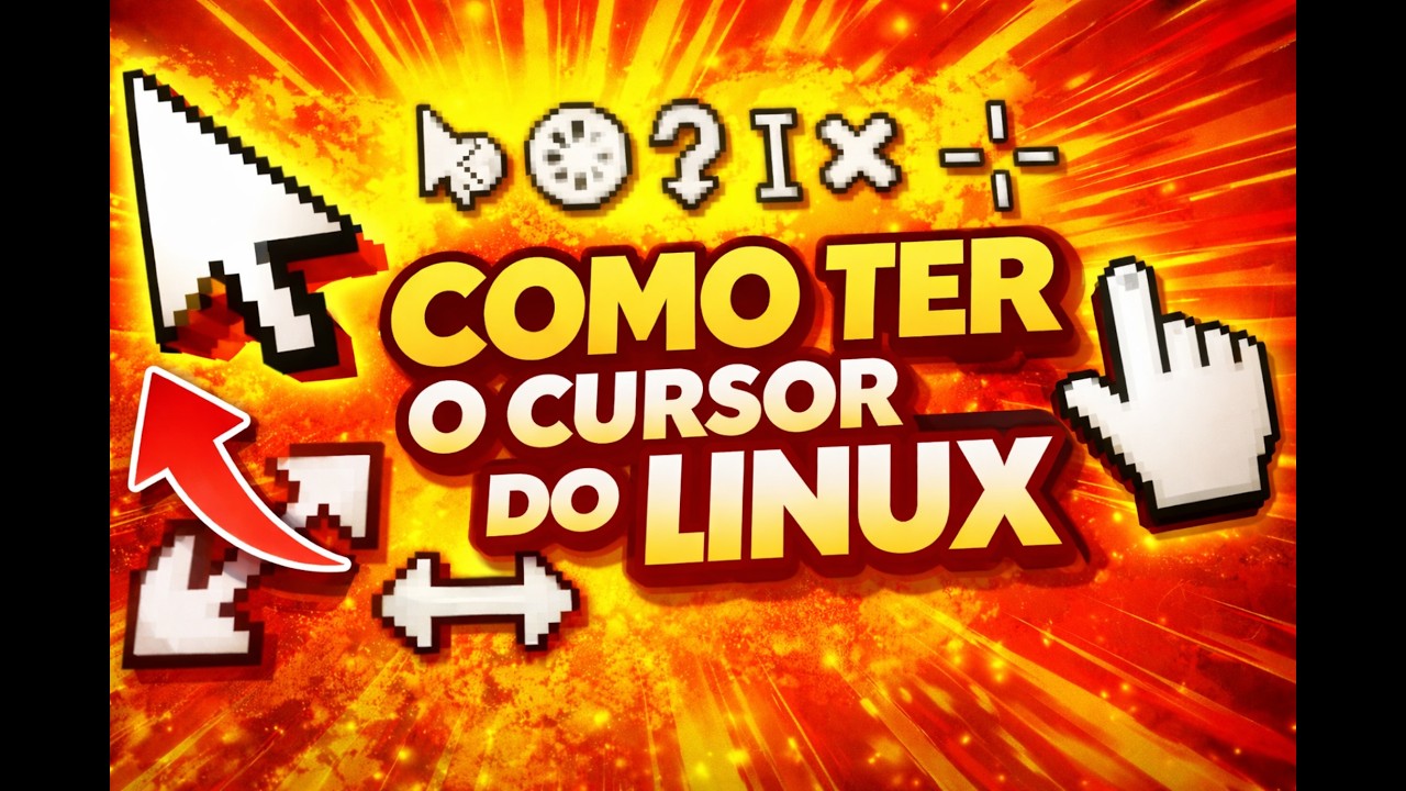 Trocar o cursor do pc e colocar o do linux #cursor - YouTube