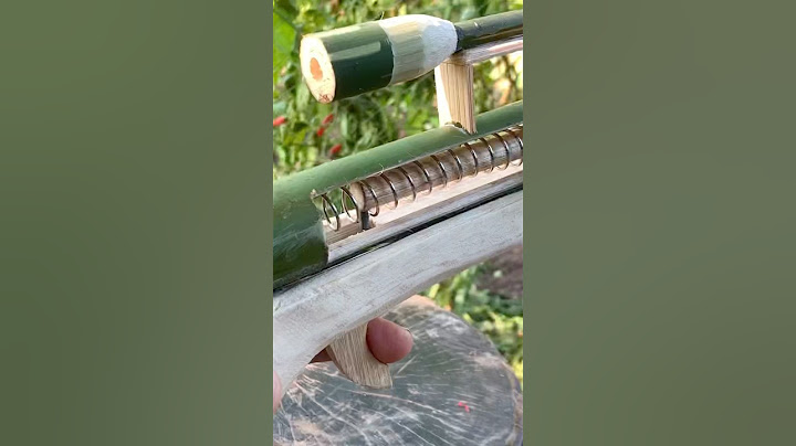 spring gun operating mechanism#bamboo #slingshot #diy