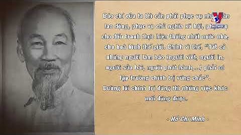 Bác Hồ với báo chí cách mạng | Học và làm theo Bác