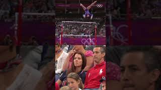 Aly Raisman's parents watching her compete is HILARIOUS! ‍♀ #Shorts