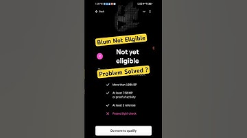 Blum Airdrop Eligibility Checker Live | Blum Not Eligible Issue Solved #shorts #blum #airdrop