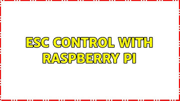 ESC control with Raspberry Pi