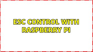 ESC control with Raspberry Pi