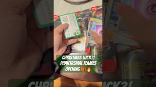 Pulled on Christmas?! Phantasmal Flames Pack Opening 🎄#trending#shorts#christmas#love#pokemon#snow