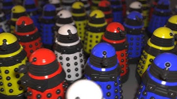 Redshift test render: Daleks
