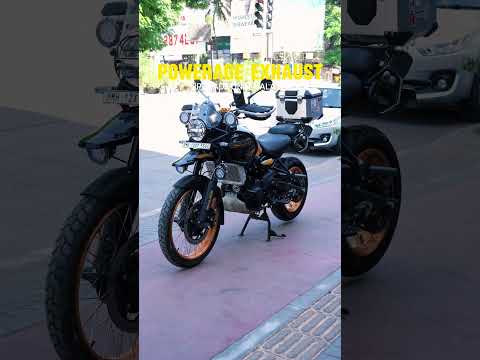 🔥 Himalayan Gets a Powerage Exhaust Upgrade! 🏔️🏍️ #himalayan450 #exhaustsound #clutchandgear #pune