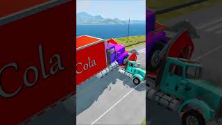 😰BIGG small cars JUMPS🥶#short#beamng#challange#zipper#crash#football