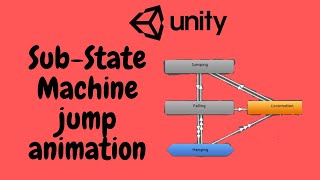Sub-State-Machine with jumping animation with C# script in UNITY/ ANIMATION TUTORIAL/