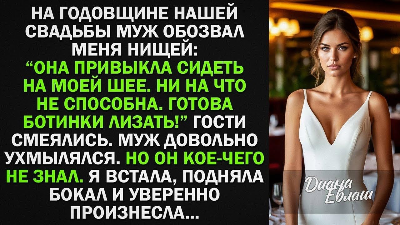 На юбилее муж сказал, что я нищая и сижу на его шее, но он кое-чего не знал...