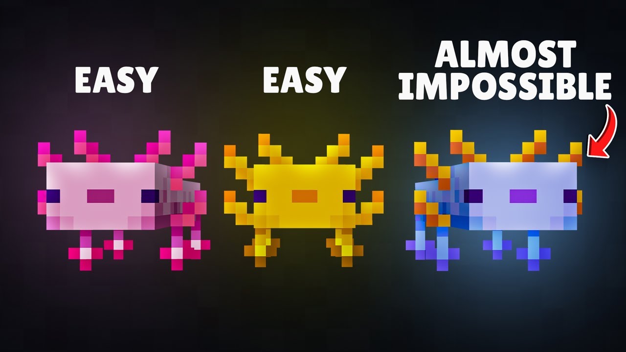 I Got The RAREST Axolotl in Minecraft Hardcore 💎