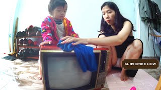 Mom of Sam - she cleans the television #3