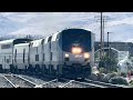 The Quadheader Amtrak California Zephyr Train #5 going by Sutro Street in Reno Nevada Sunday morning