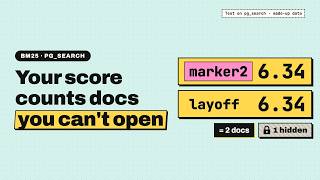 Raw BM25 scores can help estimate hidden document counts (pg_search)