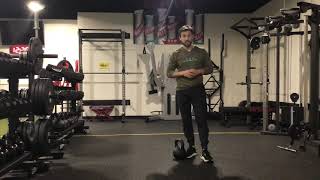 Split Stance Offset Overhead KB Press