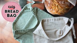 How to sew an EASY Bread Bag? French Seams and no raw edges. Step-by-step