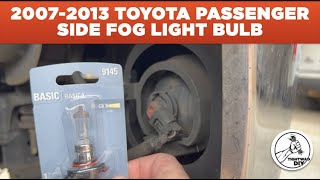 Toyota Tundra Passenger Side Fog Light Replacement | 20072013 Toyota Tundra | 0713 Tundra Repair