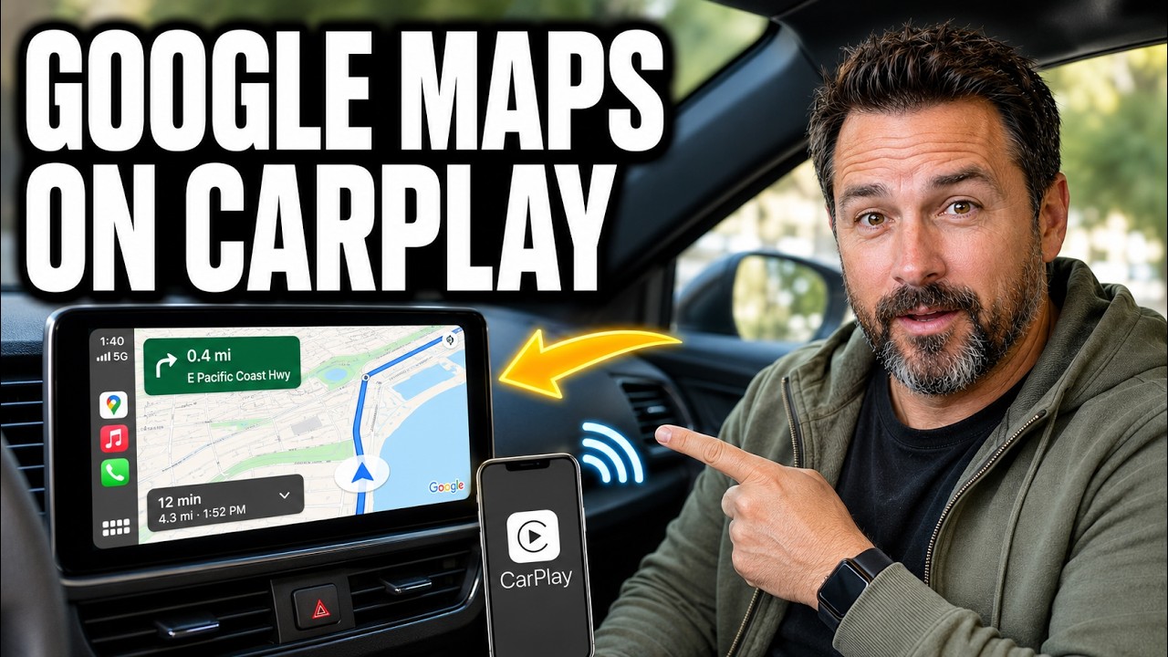 How to Use Google Maps with Apple CarPlay - YouTube