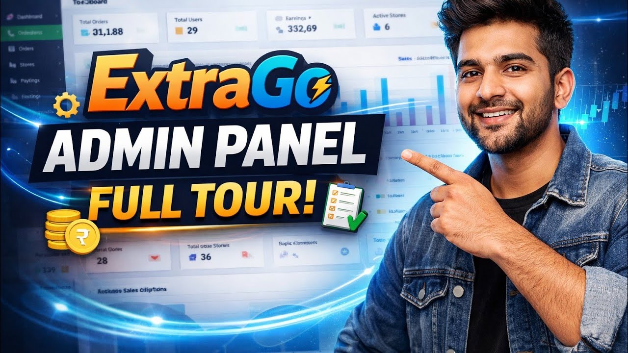 ExtraGo Admin panel full tour. ExtraGo.in - YouTube