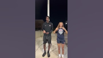 AJ Dybantsa and Hannah Hidalgo on TikTok