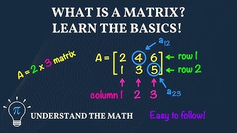 Introduction to Matrices | Matrix Dimension and Elements Explained