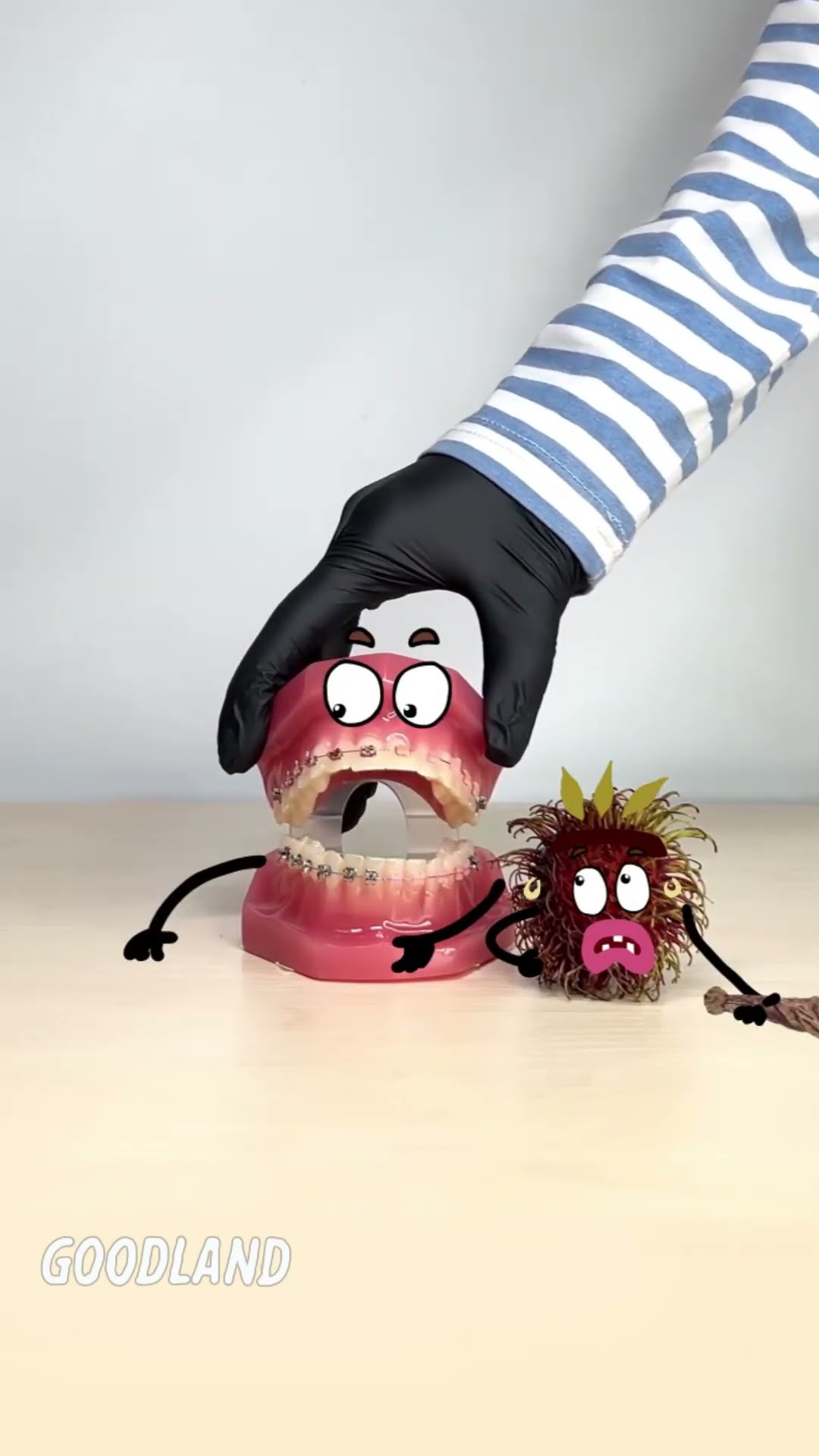 Goodland | Teeth ate two rambutans ? #doodles #animation #cartoon #GOODLAND