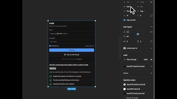Responsive Login Form Component in Figma