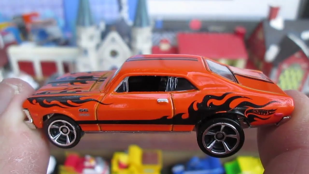 68 Chevy Nova Hot Wheels Toy Muscle Car Unboxing & Review - HW