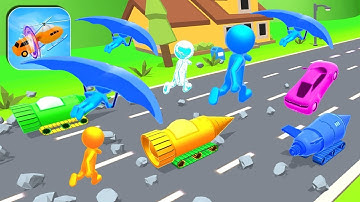 Shape Shifting 🏃‍♂️🚗🚲🚦all Levels Gameplay Walkthrough Android,ios Max Level MAXER136