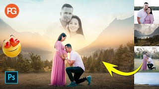 How to edit Maternity Photo in photoshop || Baby shower photo edit @patelgraphics screenshot 5