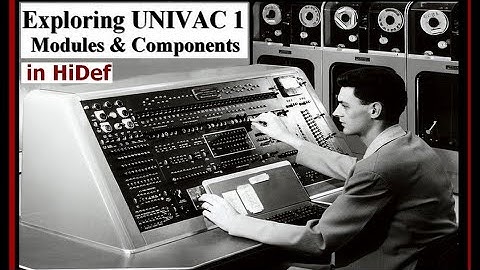 Computer History: Exploring UNIVAC 1 Components (with UNIVAC II vacuum tube module compared) 1951-58