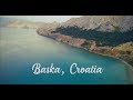 Baška -  Island Of Krk, Croatia - Drone footage - 4K