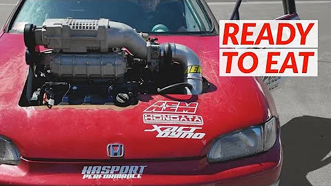 Will This Finally Run 9s? Drag EG Civic J37 to J35 and Transmission Swap