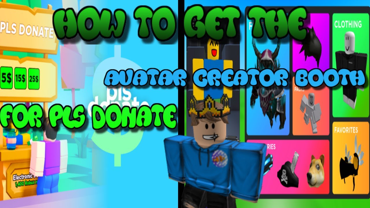 How To Get the NEW Avatar Creator Booth | Roblox Pls Donate - YouTube