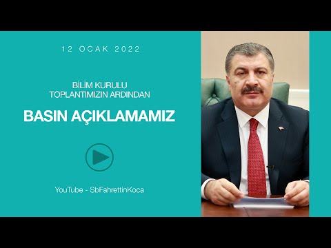 BİLİM KURULU TOPLANTIMIZIN ARDINDAN BASIN AÇIKLAMAMIZ ( 12 OCAK 2022 )