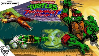 Teenage Mutant Ninja Turtles: Tournament Fighters (Sega Genesis / 1993) - Raphael [Playthrough]