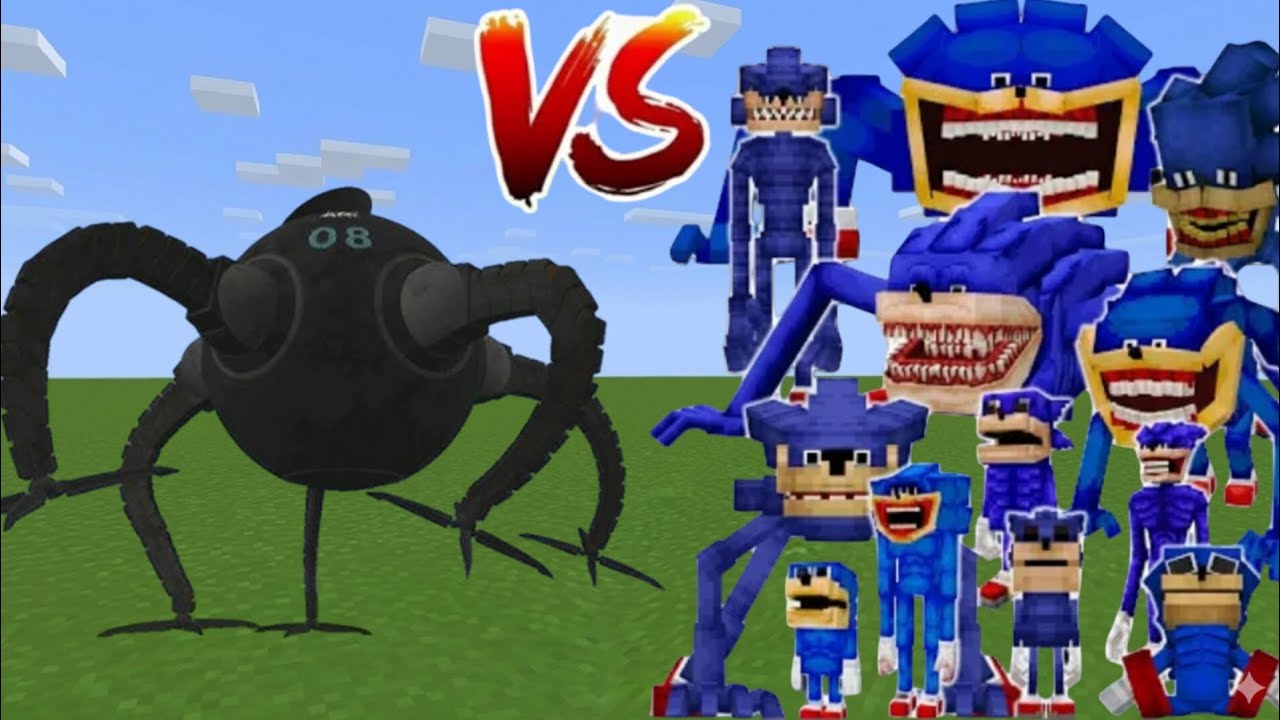 Omnidroid Vs All Shin Sonic Tapes Minecraft Pe !!
