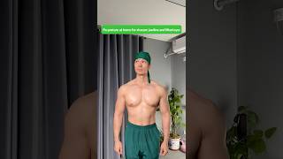 This 5 exercise routine helps improve facial definition, eye sagging and shoulder posture easily