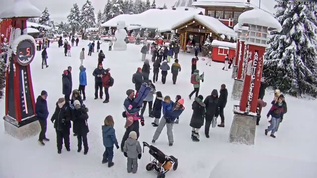 Finland - Santa Claus Village Timelapse 27.2.2026