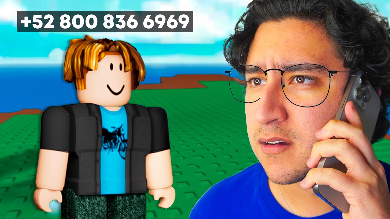 Usé MI TELÉFONO Como NOMBRE EN ROBLOX 😳📞