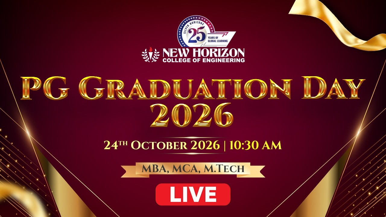 PG Graduation Day 2026 | New Horizon College of Engineering | MBA, MCA & M.Tech
