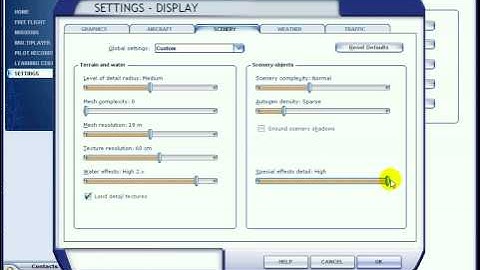 FSX Settings Tutorial Part 2 of 3