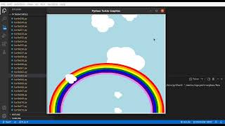 Drawing rainbow colors   Python - App Stack Profile