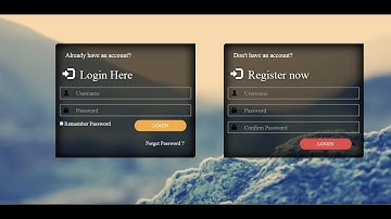 Bootstrap Login Or Register Form - Create Bootstrap Login Or Register Form Source Code Bootstrap