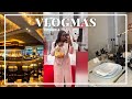 Day trip to manchester new luxury mattress  styling my christmas table  vlogmas