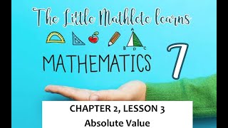 Chapter 2 - Lesson 3.  Absolute Value
