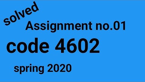 aiou solved Assignment code 4602 spring 2020