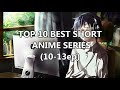 Top 10 Best Short Anime Series  (10-13ep)