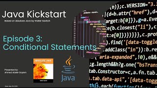 Episode 3: Conditional Statements