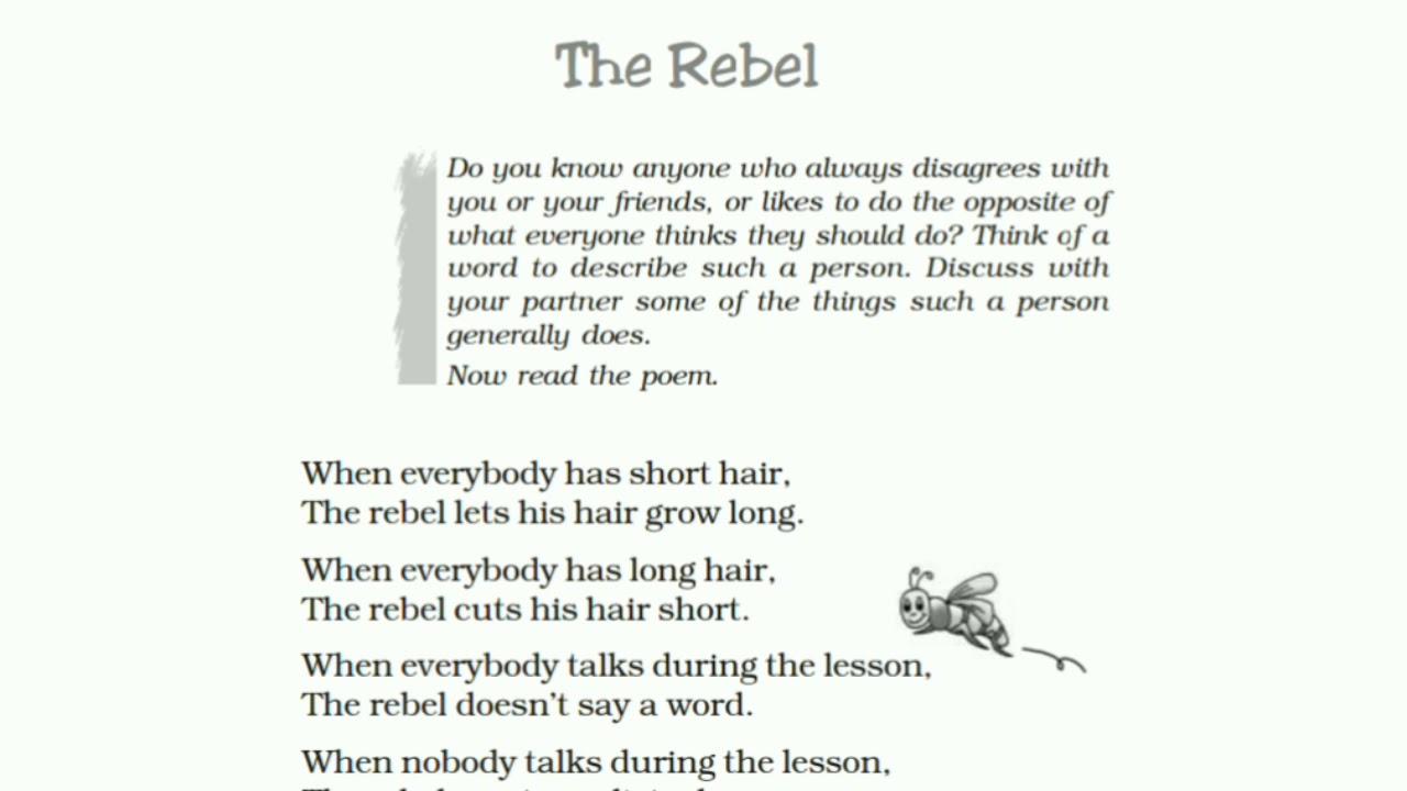 ncert-class-7-english-honeycomb-the-rebel-poem-hindi-youtube